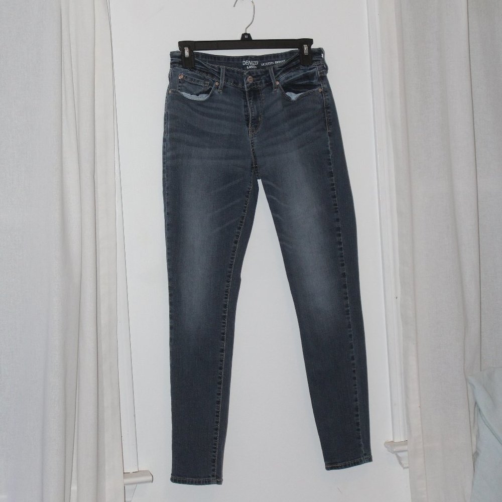 Medium Wash Mid-Rise Skinny Jeans